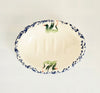 Rare Vintage 1990s Aston Pottery Spongeware Green Dragon Soap Dish by Jane & Stephen Baughan