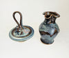 Rare Colm De Ris Pottery Set | Flawless Celtic Blue Glaze Jug & Lidded Pot