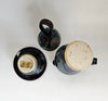 Rare Colm De Ris Pottery Set | Flawless Celtic Blue Glaze Jug & Lidded Pot
