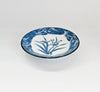 Vintage 1970s Japanese Cobalt Blue Arita Ware Porcelain Orchid Pin Dish / Trinket Tray – Signed Koyodo Mino Ware