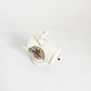 Vintage 1920s Gemma China Crested Ware "Coal Scuttle" Miniature (Prestatyn Crest)