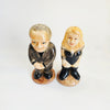 Rare 1970s Vintage CC HP "Vicar and Tart" Ceramic Novelty Salt and Pepper Shaker Set