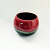 Vintage Contemporary Two-Tone Glazed Ceramic Cachepot / Planter Bowl
