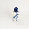 Vintage 1970s Gzhel USSR Porcelain Figurine "Lady by the Fence" – Hand-Painted Cobalt Blue Art, Excellent Condition with Export Stamps