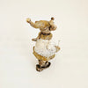 Charming Holiday Classics Ceramic Skiing Mouse Figurine – Whimsical Christmas Decor