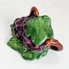 Rare Vintage 1930s Grey Poupon Majolica Grape Mustard Pot & Lid – French Barbotine