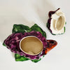 Rare Vintage 1930s Grey Poupon Majolica Grape Mustard Pot & Lid – French Barbotine