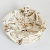 Rare Dead-Man Lounging Skeleton Resin Ashtray • Spooky Gothic Tobacciana Novelty