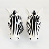 Matalan "Dine" Zebra Shaped Ceramic Salt & Pepper Shaker Set In Original Box