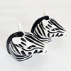 Matalan "Dine" Zebra Shaped Ceramic Salt & Pepper Shaker Set In Original Box