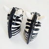 Matalan "Dine" Zebra Shaped Ceramic Salt & Pepper Shaker Set In Original Box