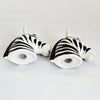 Matalan "Dine" Zebra Shaped Ceramic Salt & Pepper Shaker Set In Original Box