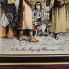Vintage Francis Wheatley "A New Love Song" Etched Gold Foil Metal Print, Framed Cries of London Reproduction)