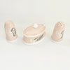 Rare Vintage 1950s Susie Cooper Bone China "Fern" 3-Piece Cruet Set with Original Box – Pattern C1043