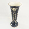 Antique 1930s Alka Bavaria Cobalt Blue & 22k Gold Trumpet Bud Vase