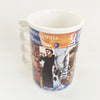 Vintage Year 2000 Millennium Timeline Mug – Rare Custom Warrender School Edition with Unique "2000" Sculpted Finger-Loop Handle (MINT)