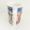 Vintage Year 2000 Millennium Timeline Mug – Rare Custom Warrender School Edition with Unique "2000" Sculpted Finger-Loop Handle (MINT)