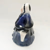 Charming Vintage 1970s Tony Wood Staffordshire "Little Old Lady" Covered Sugar Bowl in Cobalt Blue