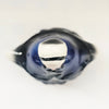 Charming Vintage 1970s Tony Wood Staffordshire "Little Old Lady" Covered Sugar Bowl in Cobalt Blue