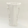 Vintage 1930s German Art Nouveau Porcelain Rose Bud Vase with Openwork Handles