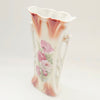 Vintage 1930s German Art Nouveau Porcelain Rose Bud Vase with Openwork Handles