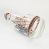 Vintage Three-Masted Ship in a Glass Bottle – Mid-to-Late 20th Century Nautical Folk Art