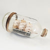 Vintage Three-Masted Ship in a Glass Bottle – Mid-to-Late 20th Century Nautical Folk Art