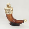 Vintage 1960s Avon "Viking Horn" Glass Decanter / Mid-Century Men's Aftershave Bottle