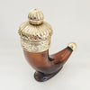 Vintage 1960s Avon "Viking Horn" Glass Decanter / Mid-Century Men's Aftershave Bottle