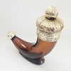 Vintage 1960s Avon "Viking Horn" Glass Decanter / Mid-Century Men's Aftershave Bottle