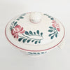 Antique 1910s Creil et Montereau "Labrador" Eared Broth Bowl – Hand-Painted Folk Art Rooster Decor