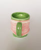 Mary Ann Baker Green Frog Mug / Cup by Otagiri, Japan