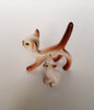 Vintage Ceramic Porcelain Siamese Cat and Kitten Figurines, made in Italy