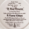 Limited Edition Royal Doulton Decorative Plate "A Rival Attraction" with certificate of authenticity, crafted in fine bone china. Plate number 9527A, Circa 1992