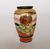 Vintage Moriage Gilded Satsuma Scroll Geisha Hand Painted Miniature Vase from Japan