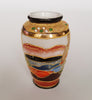 Vintage Moriage Gilded Satsuma Scroll Geisha Hand Painted Miniature Vase from Japan