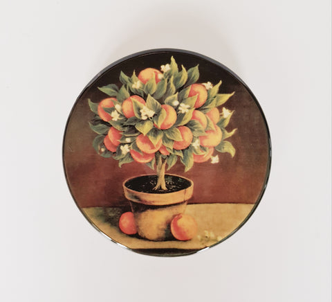 Ceraplat Hand Made Peach Miniature Ceramic Plate Spanish