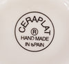 Ceraplat Hand Made Peach Miniature Ceramic Plate Spanish