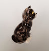Rare Vintage Studio Art Pottery Glazed Ceramic cat Figurine Signed by the Artist R.F.O.S.