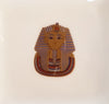 Vintage Coalport Bone China Square Pin Dish with Gold Rim and Gold Print of an Egyptian Pharaoh