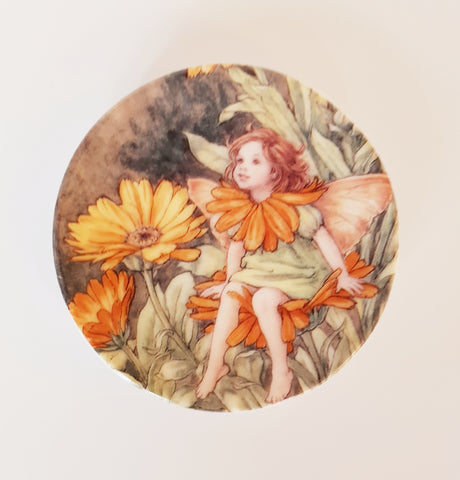 Royal Worcester "Flower Fairies" Pin Dish featuring The Marigold Fairy