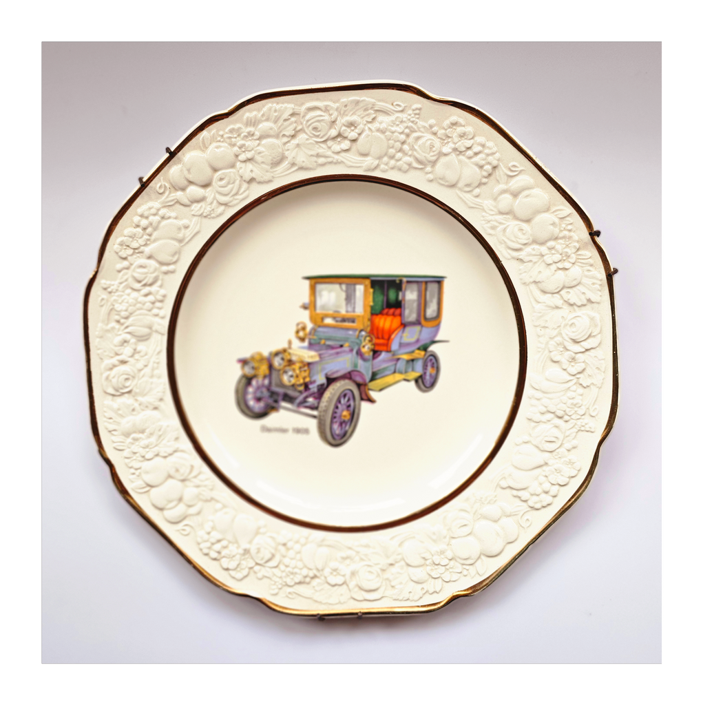 Vintage Sheriden Finest Staffordshire Earthenware Decorative plate - Daimler 1905