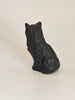 Vintage Kingmaker Cat Figurine Hand Made in Wales With Real Coal