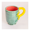 Rare Fine Art Studio Pottery Glazed Ceramic Novelty Mug with a 3 D Crested Gecko and its Tail as Handle