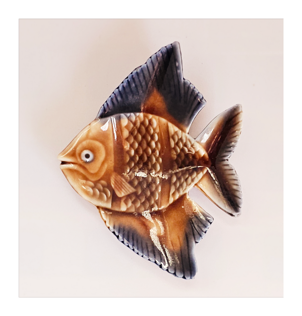 Vintage 1960's Wade Ceramic Fish Shaped Pin Dish