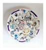Rare Vintage DE Lemoges Porcelain Contemporary Design Decorative Plate