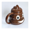 Novelty Ceramic Emoji Poo Mug with Lid