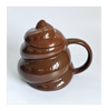 Novelty Ceramic Emoji Poo Mug with Lid