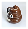 Novelty Ceramic Emoji Poo Mug with Lid