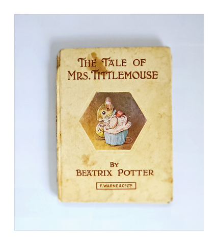 Rare First Edition BEATRIX POTTER - THE TALE OF MRS TITTLEMOUSE F.Warne & Co 1910